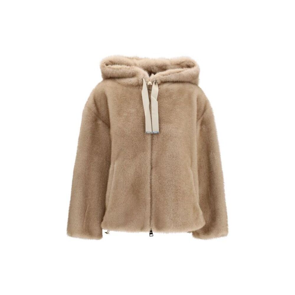 Herno Beige Polyester Full-Length Women's Jacket